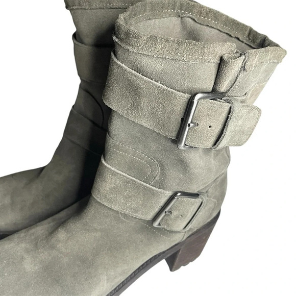 Sam Edelman Suede Ankle Moto Boots 9.5 - Picture 2 of 9